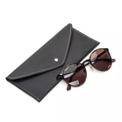 Estojo De Óculos Luxo Em Couro Premium Bertoni Crazy Horse Preto