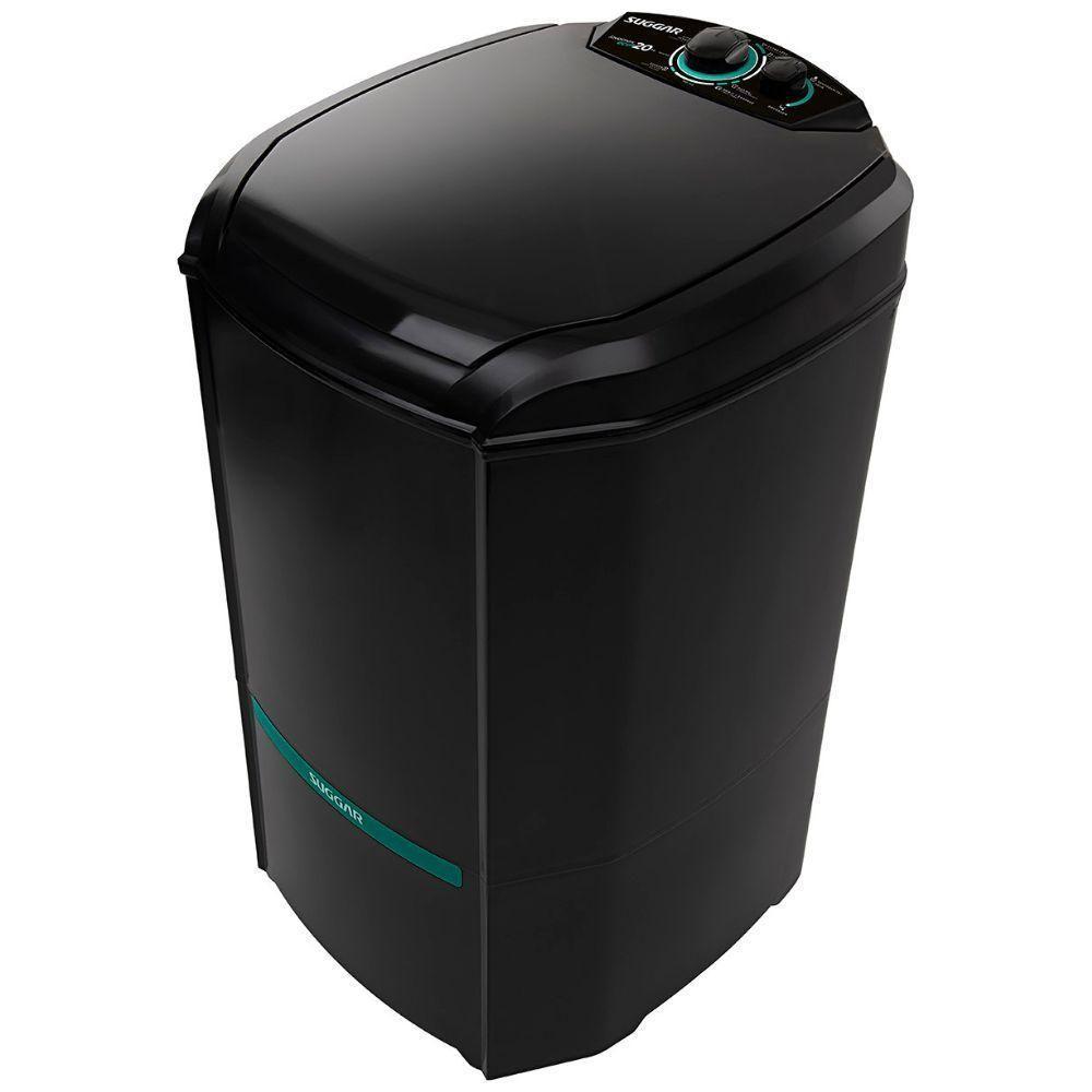 Tanquinho-lavadora Semiautomática Suggar 20kg Lavamax Eco LE20PT Sistema De Dren Preto 110V - 1