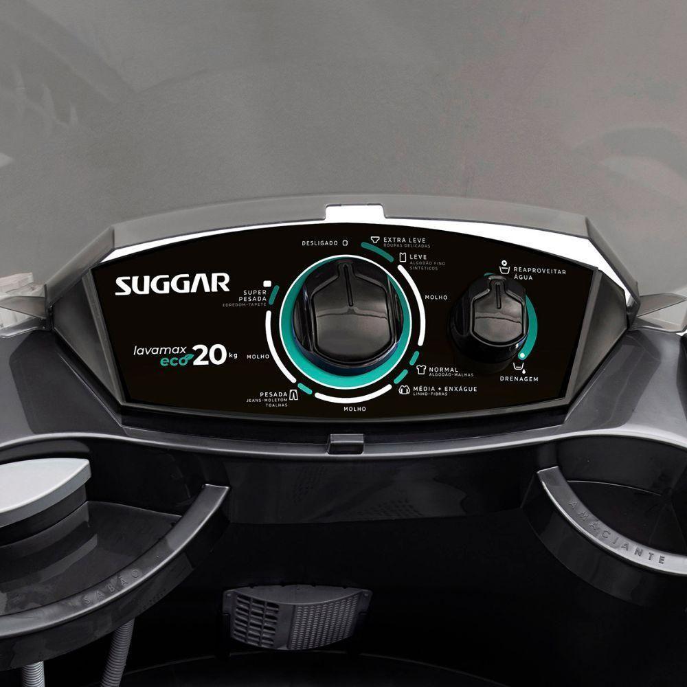 Tanquinho-lavadora Semiautomática Suggar 20kg Lavamax Eco LE20PT Sistema De Dren Preto 110V - 2