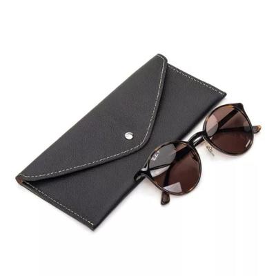 Estojo De Óculos Luxo Em Couro Premium Bertoni Fly Preto