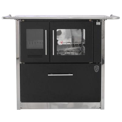 Fogão A Lenha Eclipse Direito Preto Chapa Aluminio N2