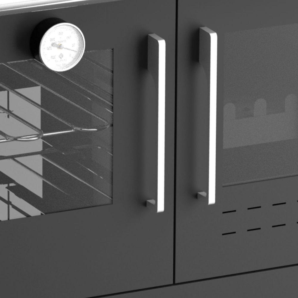 Fogão A Lenha Elegance Chefe Preto Chapa Ferro N°01 Esq - 3