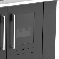 Fogão A Lenha Elegance Chefe Preto Chapa Ferro N°01 Esq