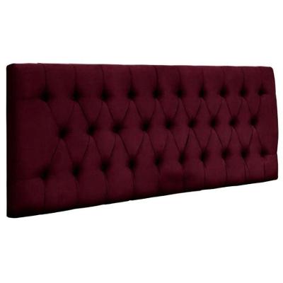 Painel Suspenso Cabeceira Dubai 1,20m Para Cama Viúva Solteirão Suede Marsala - Aurora Line
