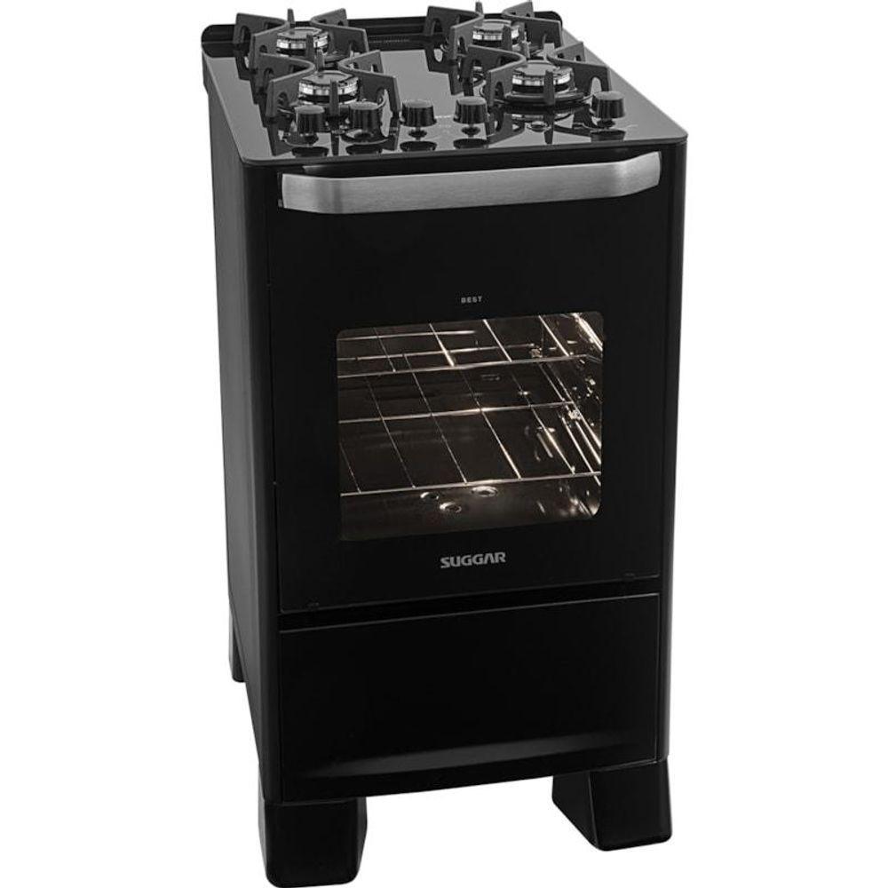 Fogão De Piso Best Cook 4 Queimadores Fgv405pt Bivolt - 1