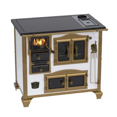 Fogão A Lenha N° 02 Imperador Branco C- Caldeirão Gab. Chapa Vitrocerâmica Saída Direita S- Tampa - Venax