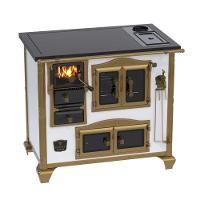 Fogão A Lenha N° 02 Imperador Branco C- Caldeirão Gab. Chapa Vitrocerâmica Saída Direita S- Tampa - Venax - 1