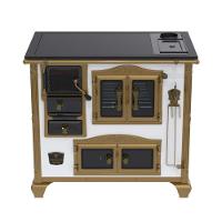 Fogão A Lenha N° 02 Imperador Branco C- Caldeirão Gab. Chapa Vitrocerâmica Saída Direita S- Tampa - Venax - 2