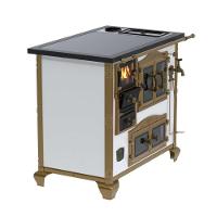 Fogão A Lenha N° 02 Imperador Branco C- Caldeirão Gab. Chapa Vitrocerâmica Saída Direita S- Tampa - Venax - 5