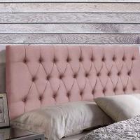Painel Suspenso Cabeceira Dubai 1,28m Para Cama Viúva Solteirão Suede Rosa - Aurora Line - 2