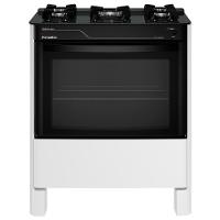 Fogão A Gás Mesa De Vidro Limpa Fácil E Acendimento Automático Esmaltec Pérola Glass 5 Bocas Branco Bivolt - 1