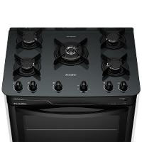 Fogão A Gás Mesa De Vidro Limpa Fácil E Acendimento Automático Esmaltec Pérola Glass 5 Bocas Branco Bivolt - 2