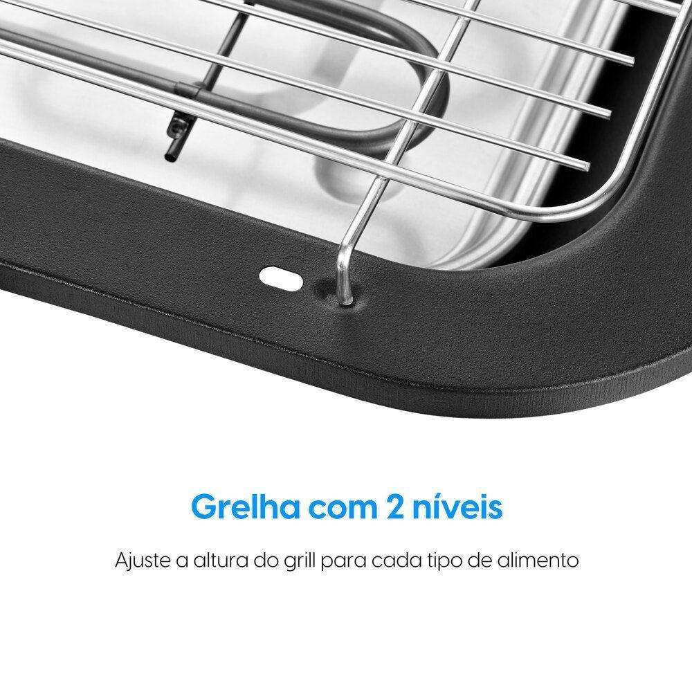 Churrasqueira BBQ Show - 2.000W Amplo Grill Controle de Temperatura 220V - 4