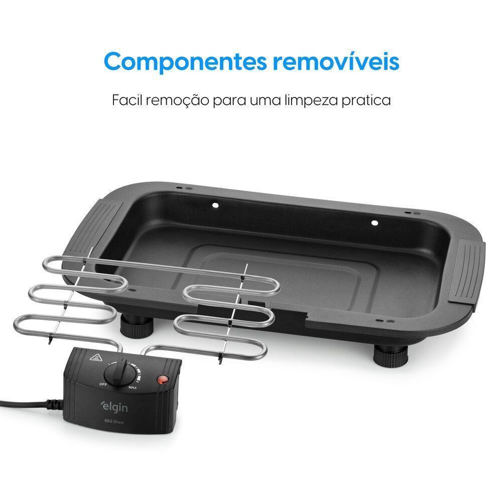Churrasqueira BBQ Show - 2.000W Amplo Grill Controle de Temperatura 220V - 5