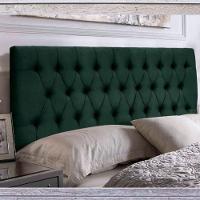 Painel Suspenso Cabeceira Dubai 1,20m Para Cama Viúva Solteirão Suede Verde - Aurora Line - 2