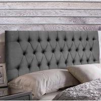 Painel Suspenso Cabeceira Dubai 1,93m Para Cama King Size Suede Cinza - Aurora Line - 2
