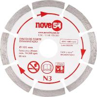 Disco Diamantado 105mm Segmentado Furo 20mm N3 - Nove54 - 2