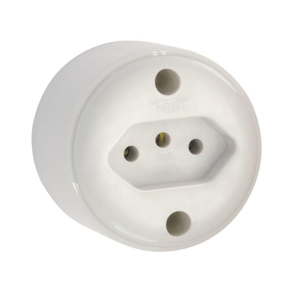 Tomada Fame 2p + T 10a - 1423 Sistema Externo - 1