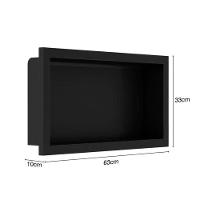 Nicho Para Banheiro Bosi 63x10x33 - Branco - 2