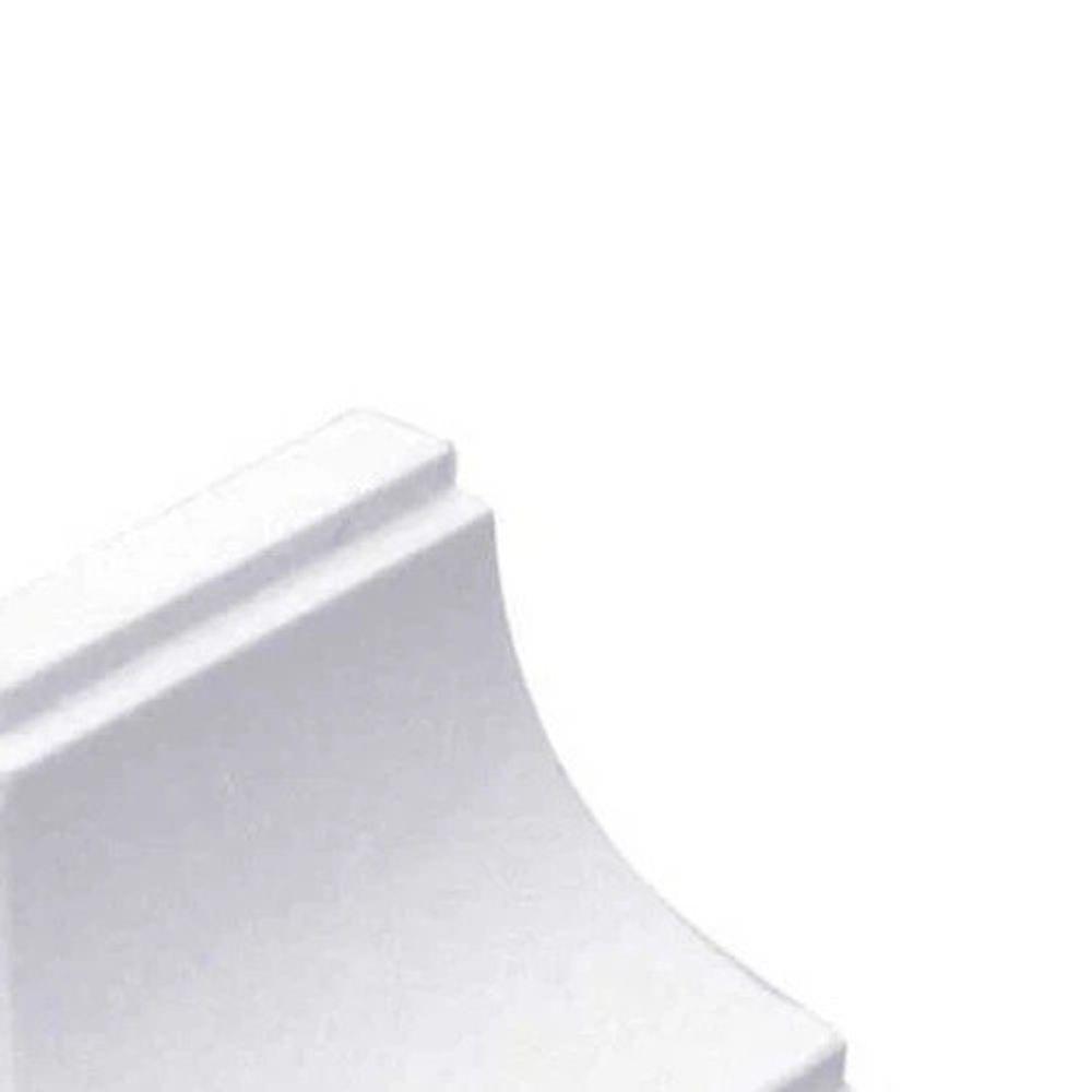 Canto Externo Encaixe Para Acabamento Nobre Pvc Branco - 3