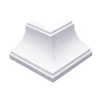 Canto Externo Encaixe Para Acabamento Nobre Pvc Branco - 1