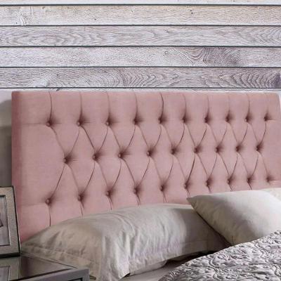 Painel Suspenso Cabeceira Dubai 1,58m Para Cama Queen Size Suede Rosa - Aurora Line