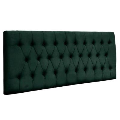 Painel Suspenso Cabeceira Dubai 1,93m Para Cama King Size Suede Verde - Aurora Line