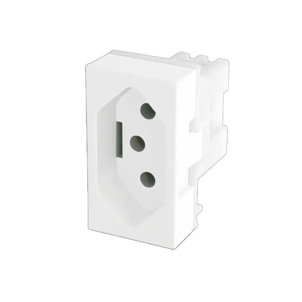 Módulo Tomada 2p+t 20a-250v~ Modulare - Evidence - Blanc Mais Fame - 1