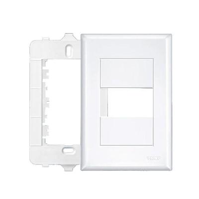 Placa 4x2 C-suporte - 1 Módulo Horizontal - Evidence 2885