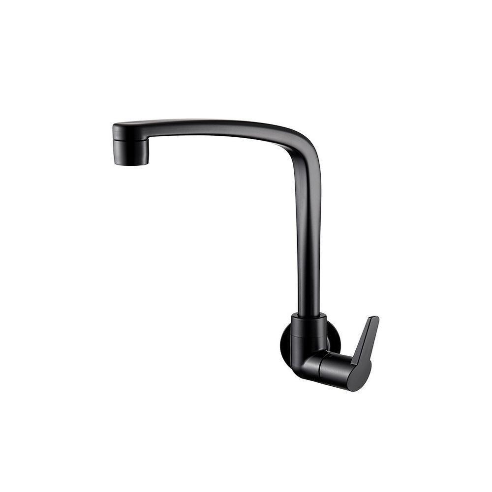 Torneira Lorenzetti Flatt Parede 1168 C71 - Preto Fosco - 1