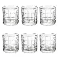 Conjunto De Copos De Cristal Para água-whisky 6 Peças 330 Ml Square Lyor - 1