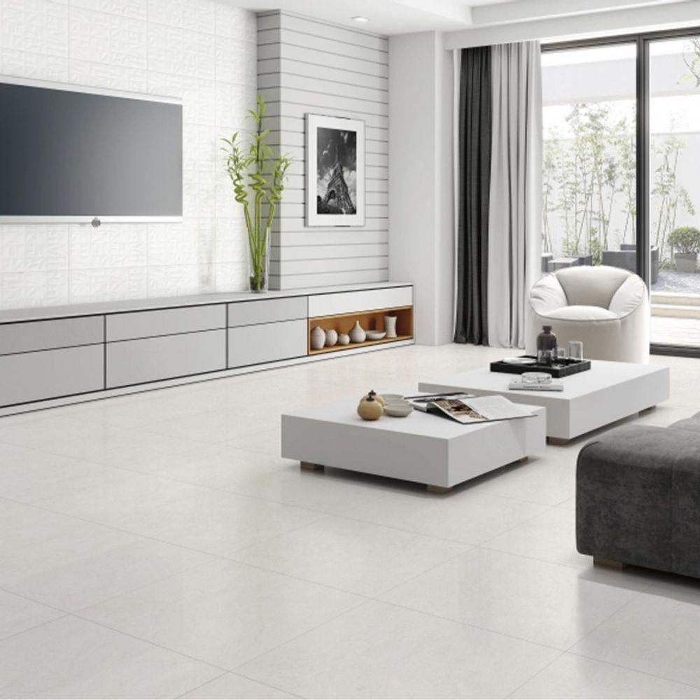 Azulejo Fioranno Menfi Bianco Plus Ret. - 37x74 A - 2