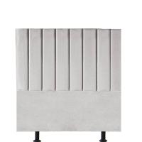 Cabeceira Estofada Carla 100cm Solteiro Para Cama Colchão Box Quarto Suede Cinza Claro - Aurora Line - 1