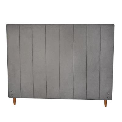 Cabeceira Vitória Para Colchão 1,38m Para Colchão Casal Suede Grafite - Aurora Line