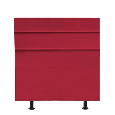 Cabeceira Estofada Argentina 90cm Solteiro Para Cama Colchão Box Quarto Corino Vermelho - Aurora Line