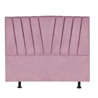 Cabeceira Estofada Bélgica 160cm Queen Size Para Cama Colchão Box Quarto Suede Rosa Bebê - Aurora Line - 2