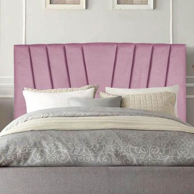 Cabeceira Estofada Bélgica 140cm Casal Para Cama Colchão Box Quarto Suede Rosa Bebê - Aurora Line