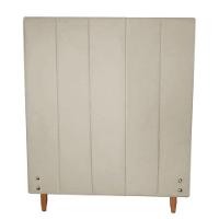 Cabeceira Vitória 100cm Para Colchão Solteiro Suede Bege - Aurora Line - 1