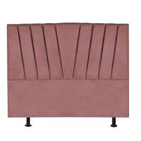 Cabeceira Estofada Bélgica 140cm Casal Para Cama Colchão Box Quarto Suede Rose Gold - Aurora Line - 2