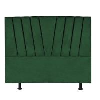 Cabeceira Estofada Bélgica 140cm Casal Para Cama Colchão Box Quarto Suede Verde - Aurora Line - 2