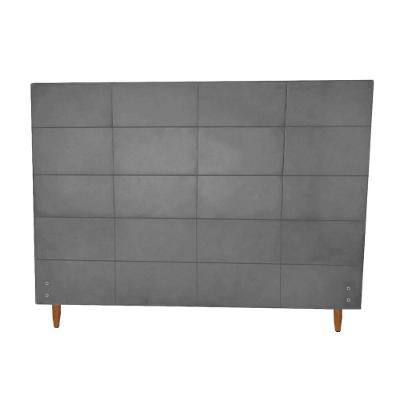 Cabeceira Larissa Para Colchão 1,58m Para Colchão Queen Size Suede Grafite - Aurora Line