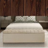 Calçadeira Recamier Com Baú Sapateira Dubai 1,58 M Queen Size A23:a38quarto Suede Bege - Aurora Line - 2