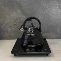 Chaleira De Inox Com Apito Brinox 3 L Black Diamond Com Indução Preto Fosco Preto - 2