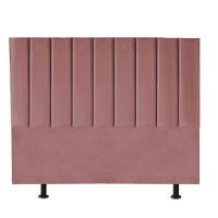 Cabeceira Estofada Carla 195cm King Size Para Cama Colchão Box Quarto Suede Rose Gold - Aurora Line - 2