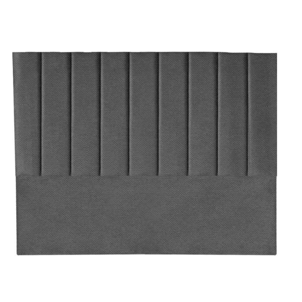 Cabeceira Carla Pé Plástico 140cm Casal Para Cama Colchão Box Quarto Linho Cinza - Aurora Line - 2