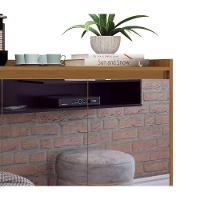 Balcao Buffet Retrô Com Espelho Delta 3 Portas Freijó - Moveisaqui - 3