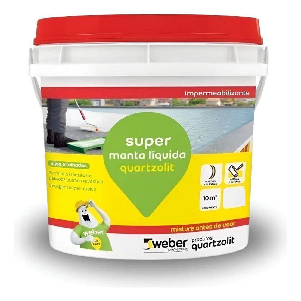 Super Manta Liquida Quartzolit Branca 4kg - 2