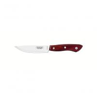 Faca De Churrasco Jumbo Em Inox Tramontina 5" Cabo Polywood Vermelho - 1