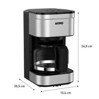 Cafeteira Elétrica Arno Preferita Inox 750ml Jarra De Vidro 110V - 9