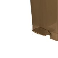 Lixeira Plástica Bronze Com Pedal E Capacidade De 9 Litros